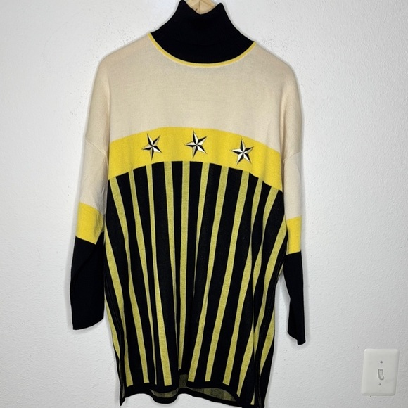 Mondi NWT new wool XL (42) turtleneck vintage sweater side slits for great fit - Picture 1 of 5